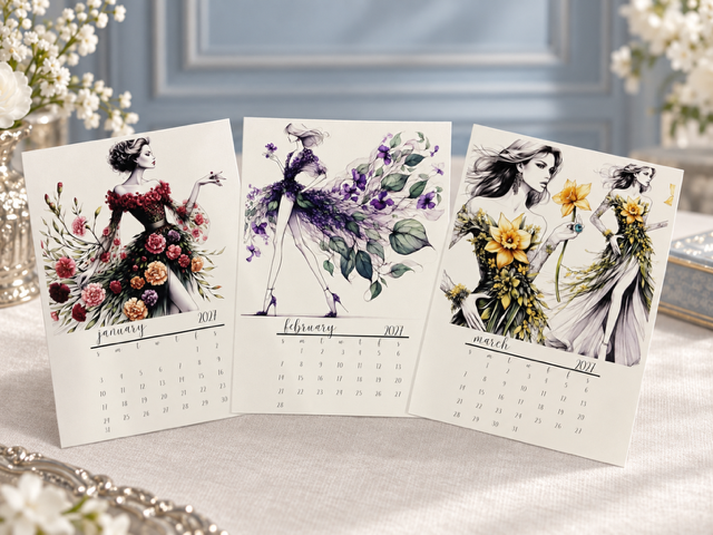 Jeweled in Bloom at the Manor - 2027 Calendar