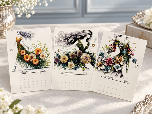 Jeweled in Bloom at the Manor - 2027 Calendar