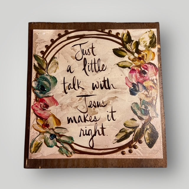 Just a Little Talk... - Gospel Art