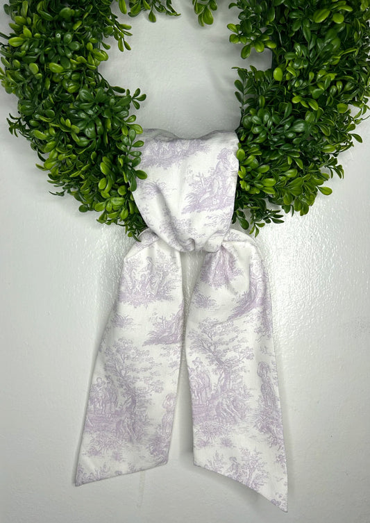 Lavender Soiree- Toile Wreath Sash