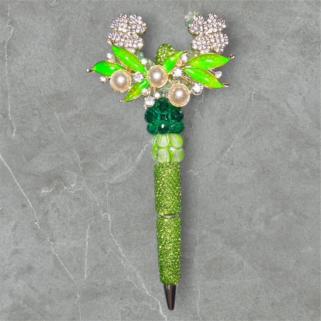 Lime Luxe Beaded Pen