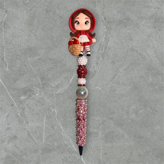 Little Red Riding Hood Fancy Beaded Pen