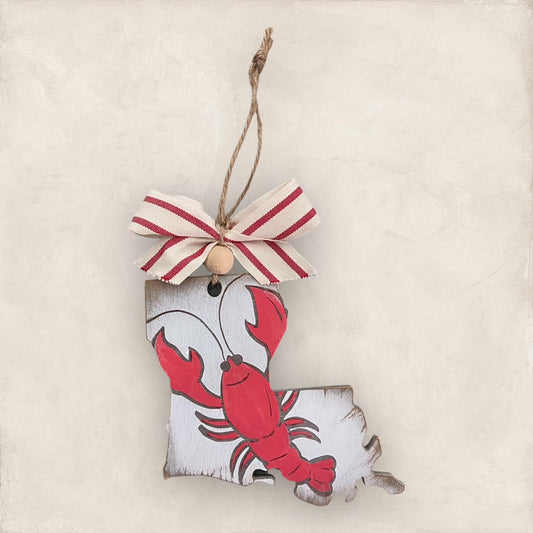 Louisiana State Crawfish Ornament