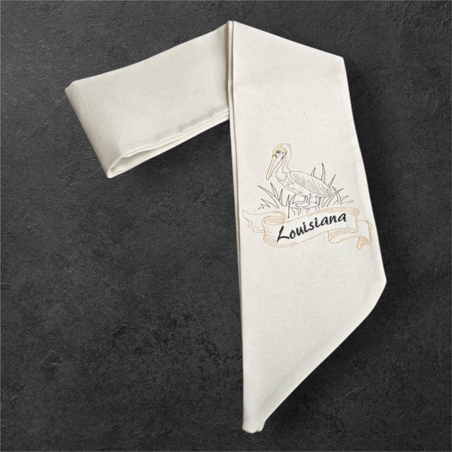 Louisiana Pelican State wreath sash from The Manor Collection