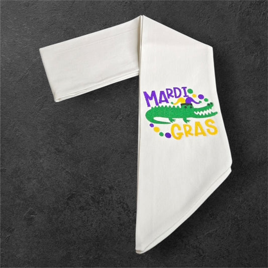 Mardi Gras Gator - The Manor Sash Collection