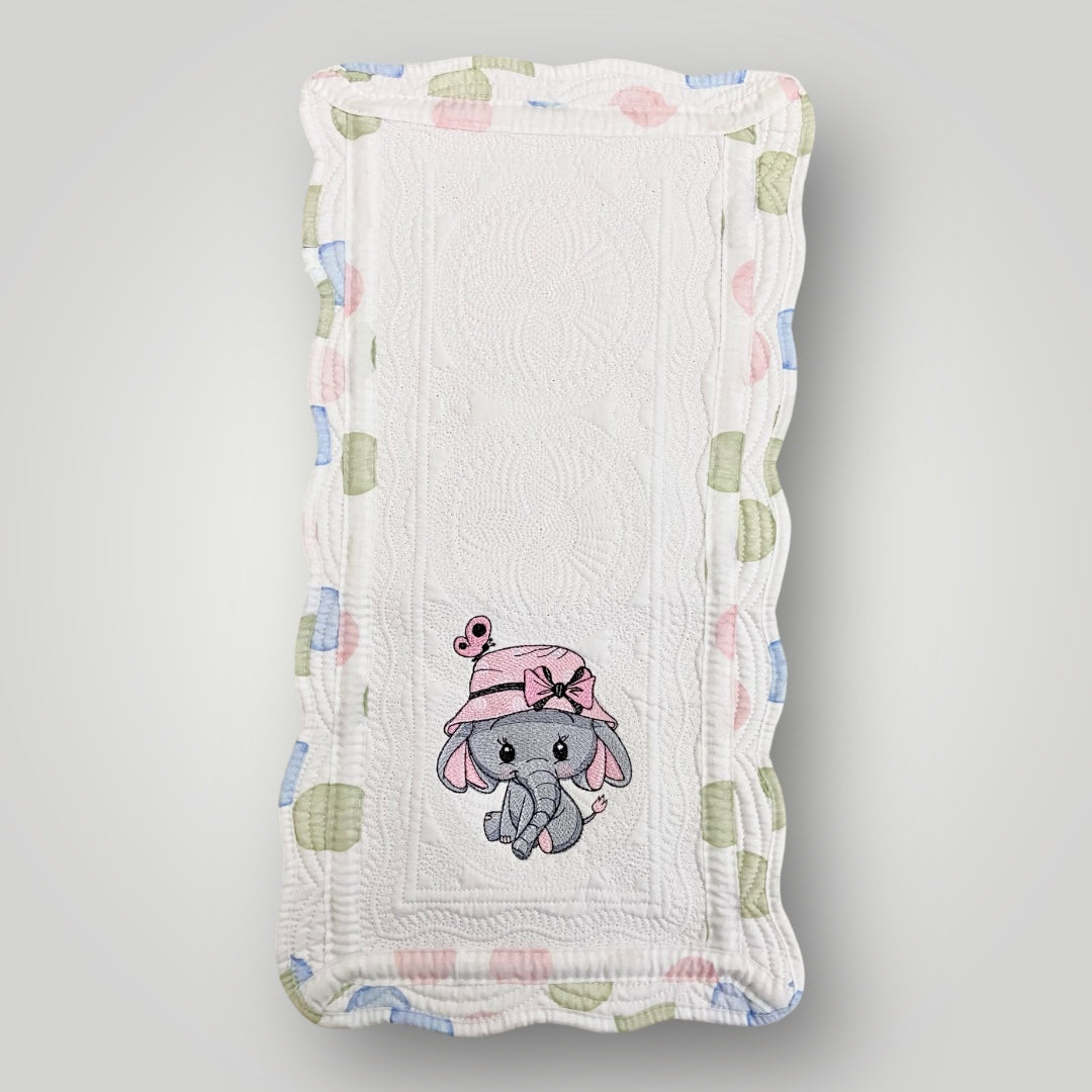 Miss Emmie Trunks Heirloom Burp Cloth