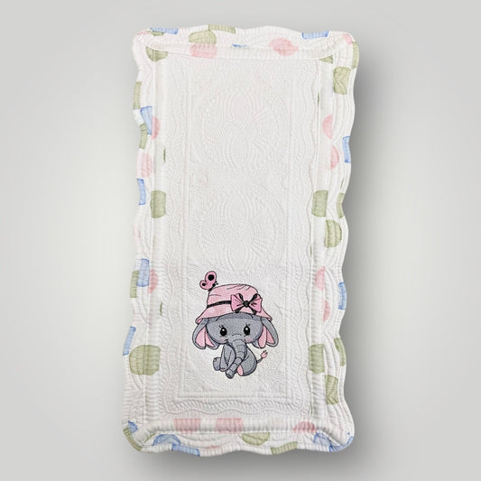 Miss Emmie Trunks Heirloom Burp Cloth