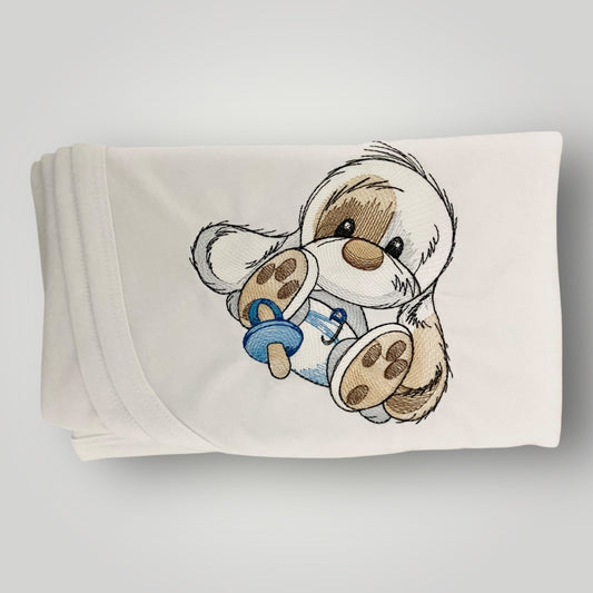 Mr Bubba Bottoms Receiving Blanket