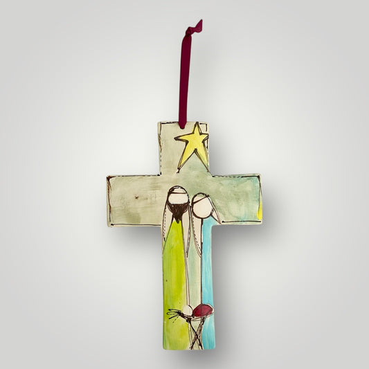 Nativity Cross - Heartfelt Traditions Pottery