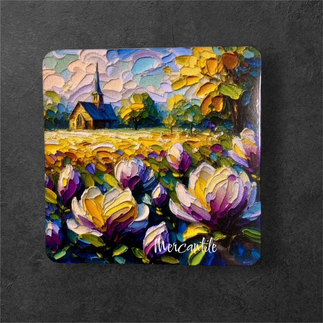 Old Chapel Among the Magnolias - Magnet