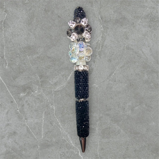 Onyx Glow Beaded Pen