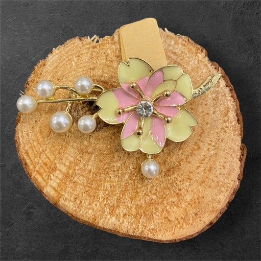 Pearl Kissed Blossom - The Manor Brooch Collection