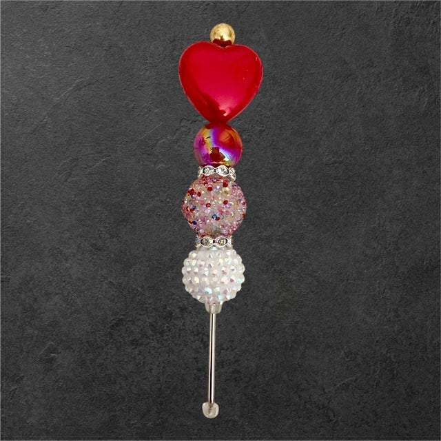 Indoor Plant Buddy Pearl of My Heart with pearl?tone beads and heart charm