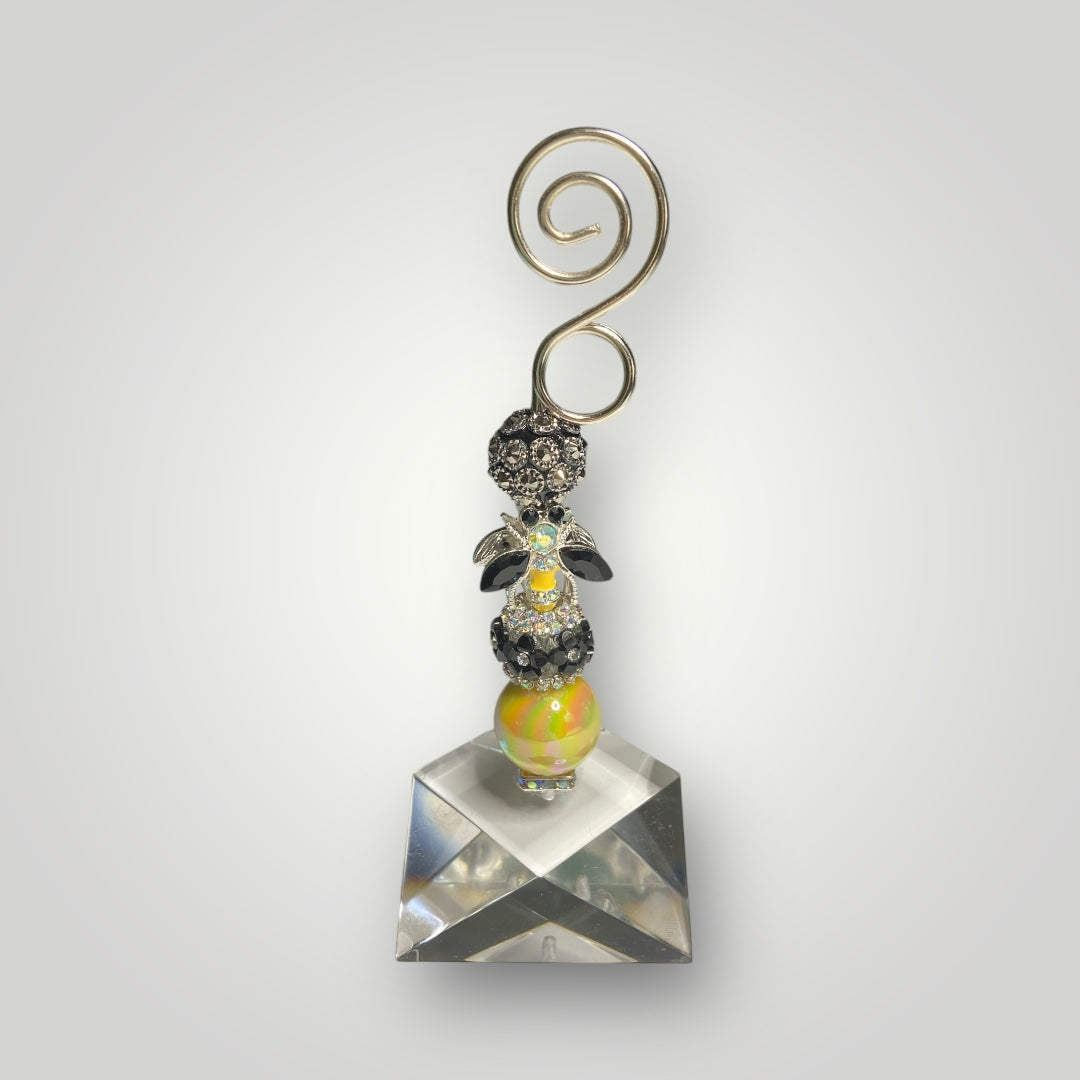 Photo-Memo Holder - Beaded - Bee