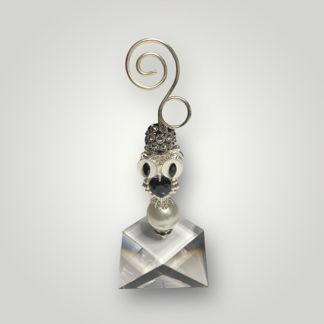 Photo-Memo Holder - Beaded - Owl