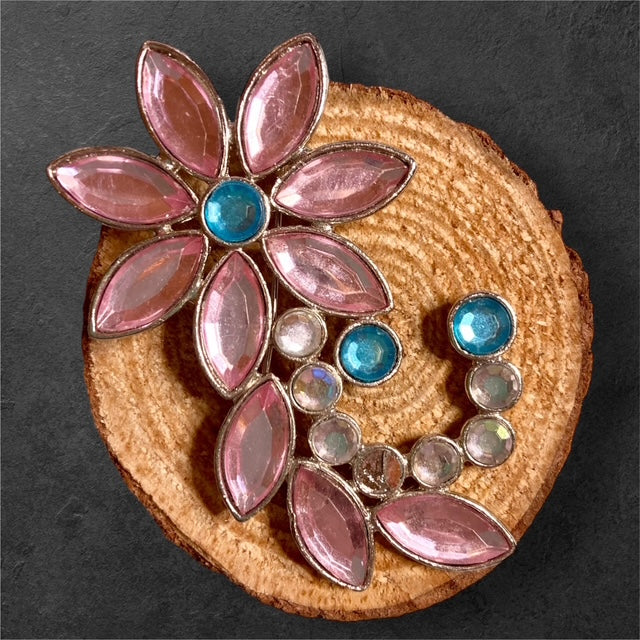 Pink Flower brooch with soft pink floral detail