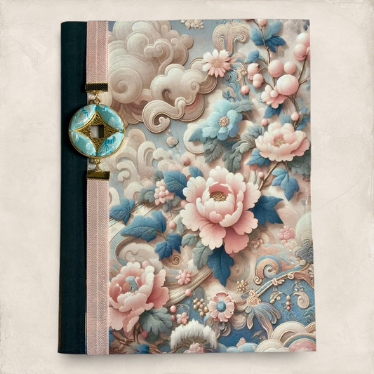 Pink Tapestry - Composition Notebook and Book Band (full size)