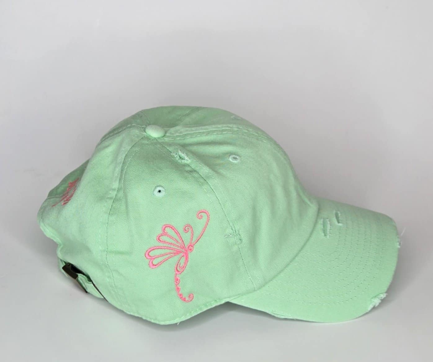 Dragonfly Whimsy- Baseball Hat- Pistachio
