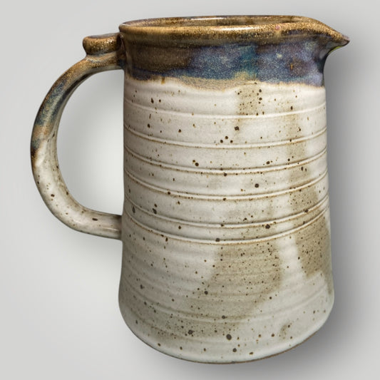 Pitcher 2 - Ivory Linen - Fingerprint Pottery