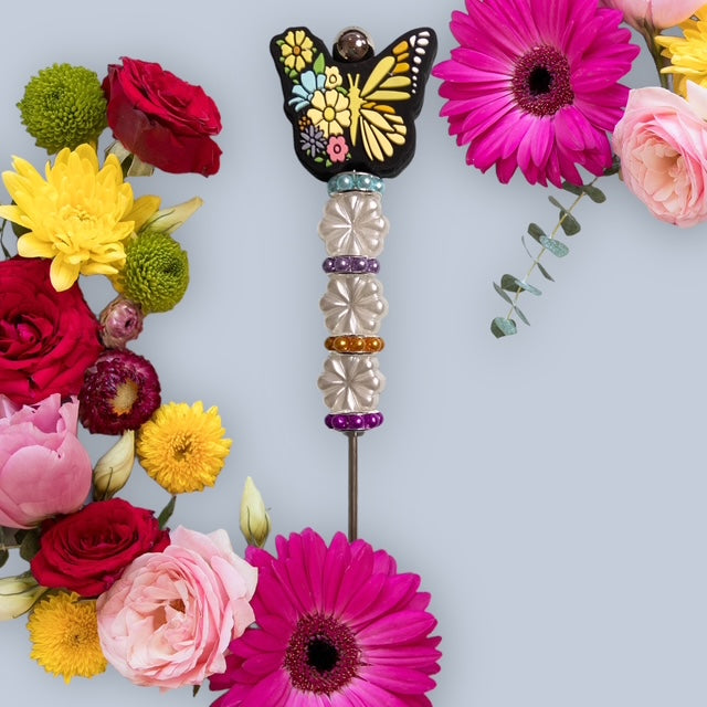 Plant Buddy - Butterfly with Flower Beads