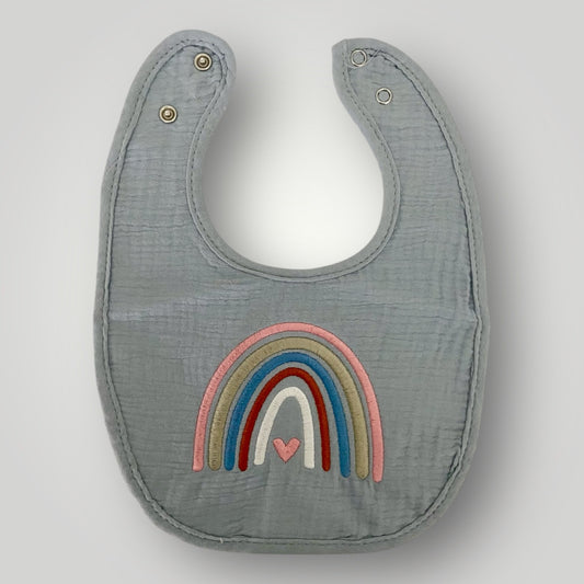 Rainbow Boho Bib