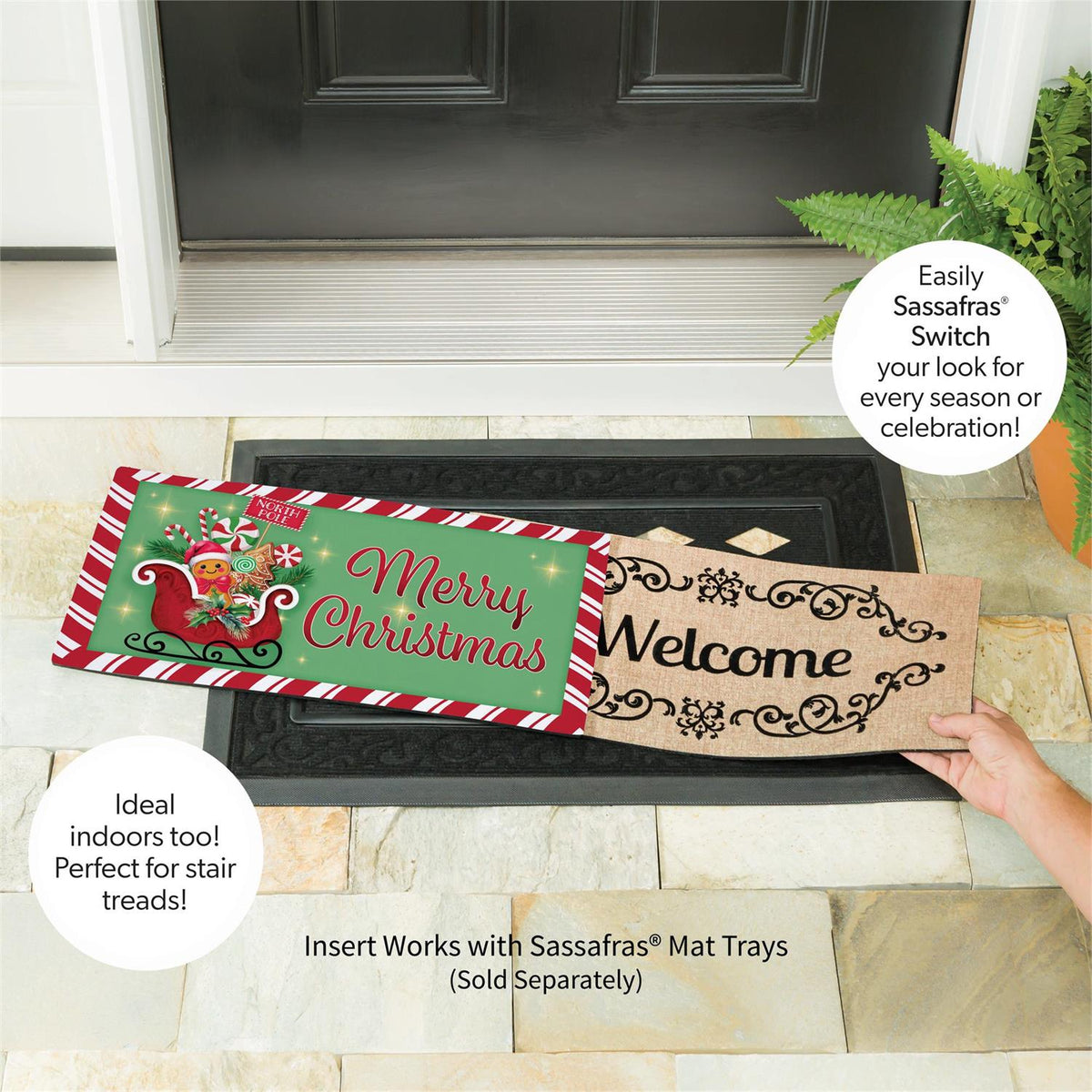 North Pole Treats Sleigh Switch Mat Insert