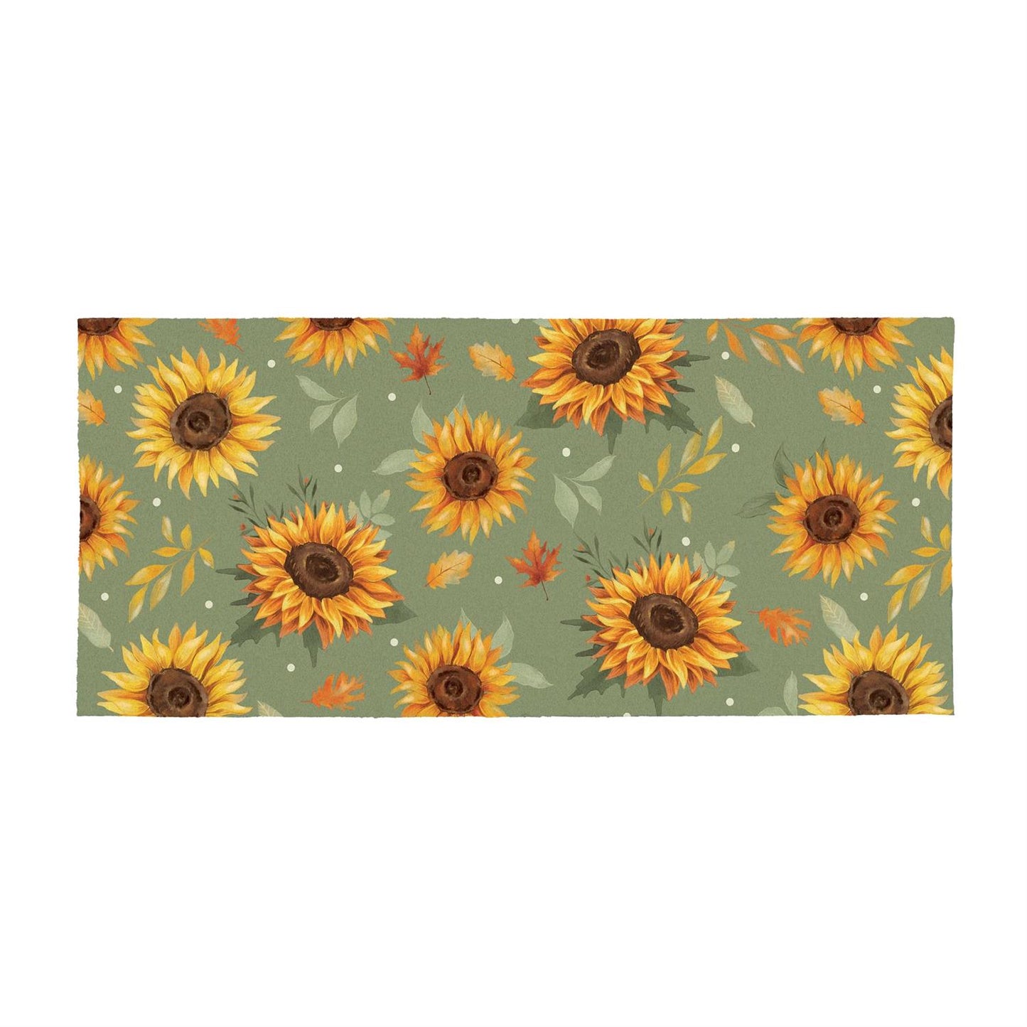 Harvest Blossom Sunflower Flocked Coir Sassafras Mat