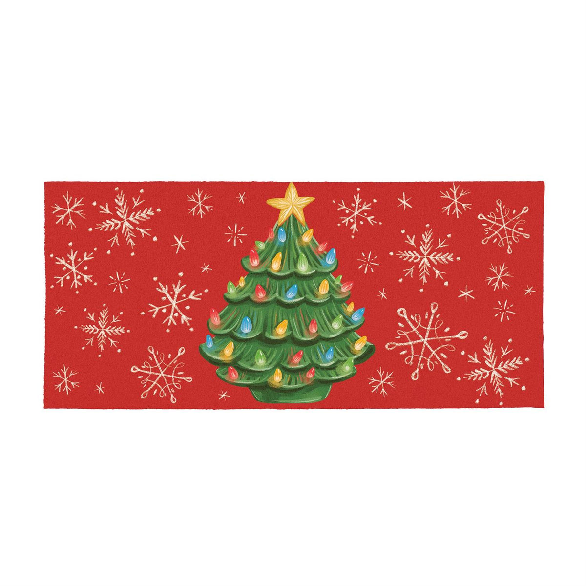 Ceramic Tree Flocked Coir Sassafras Mat