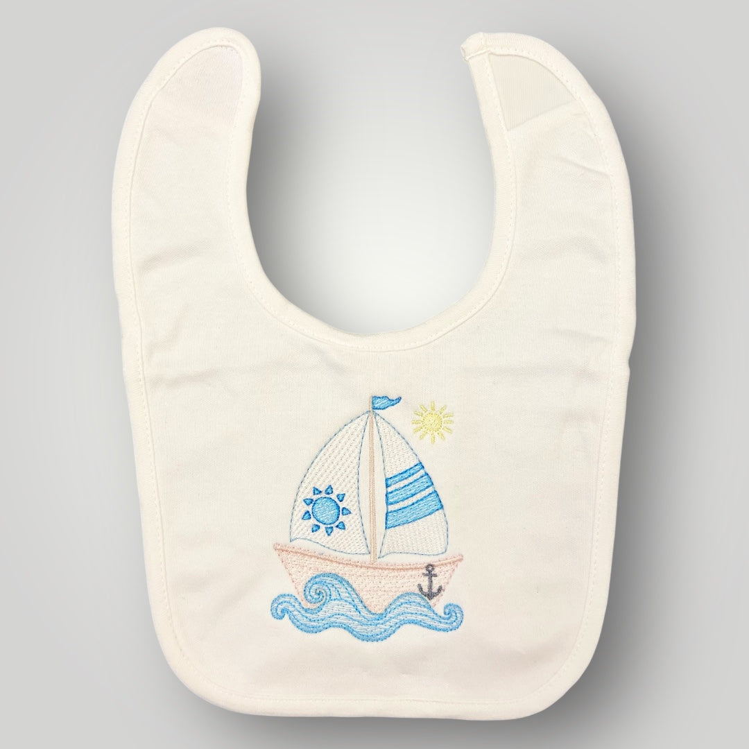 Sailboat & Sun - Bib