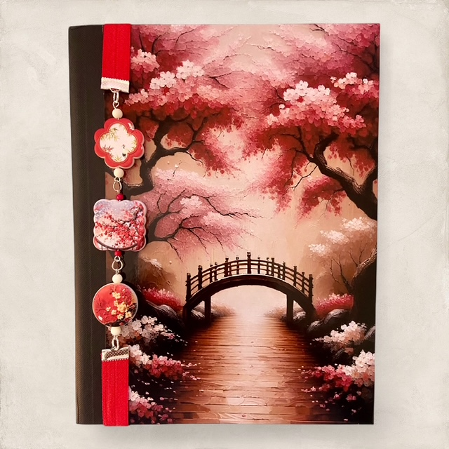 Sakura Serenity - Composition Notebook and Book Band (full size)
