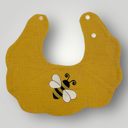 Scalloped Boho Bib - Bumblebee