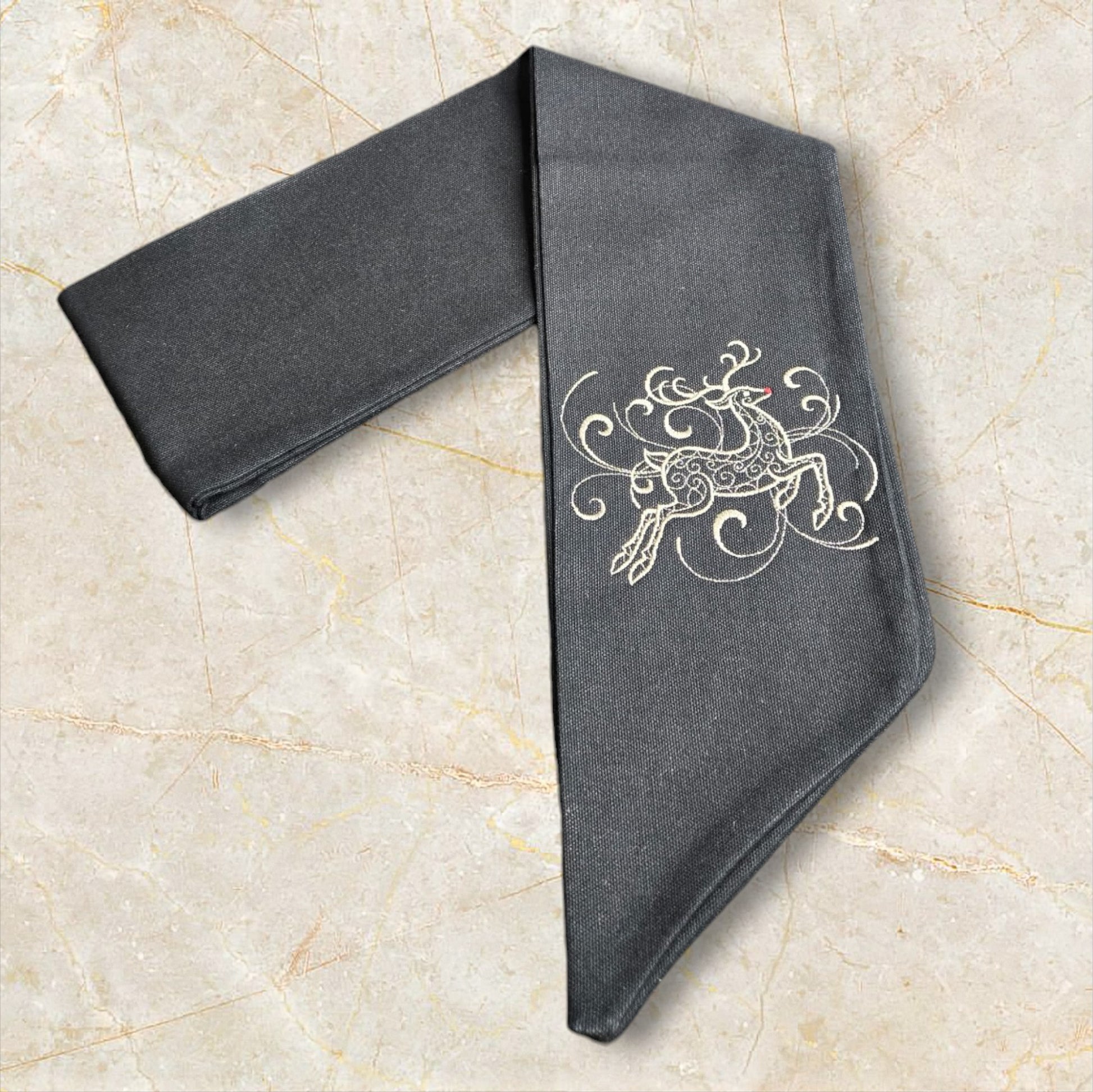 Silent Night Stag wreath sash from The Manor Collection