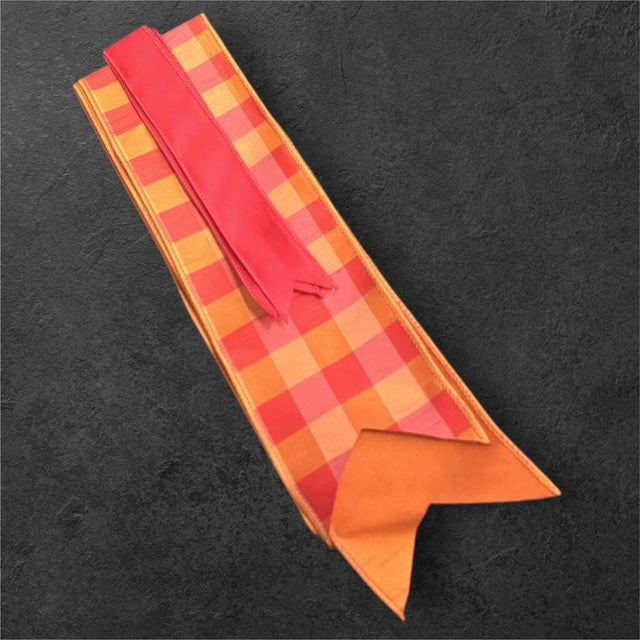Sunset Gingham - The Manor Ribbon Sash Collection