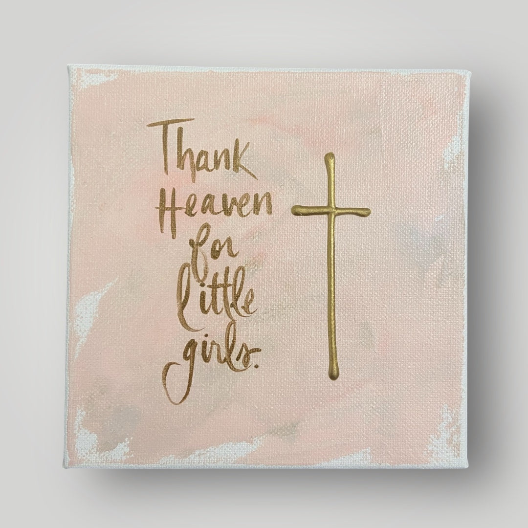 Thank Heaven for Little Girls II - Gospel Art Canvas