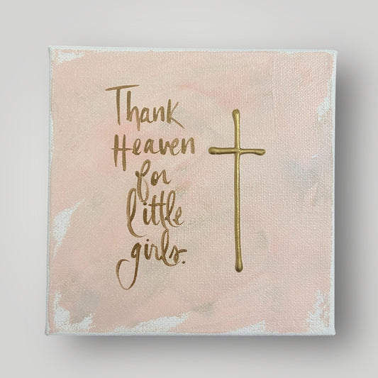 Thank Heaven for Little Girls II - Gospel Art Canvas