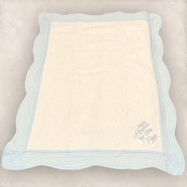 Thank Heaven for Little Boys Heirloom Quilt Set - (2 pcs)