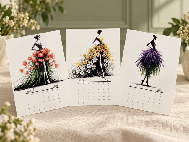 The Flower Dress Affair at the Manor - 2027 Calendar