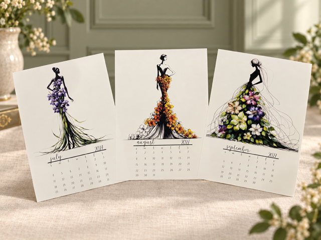 The Flower Dress Affair at the Manor - 2027 Calendar