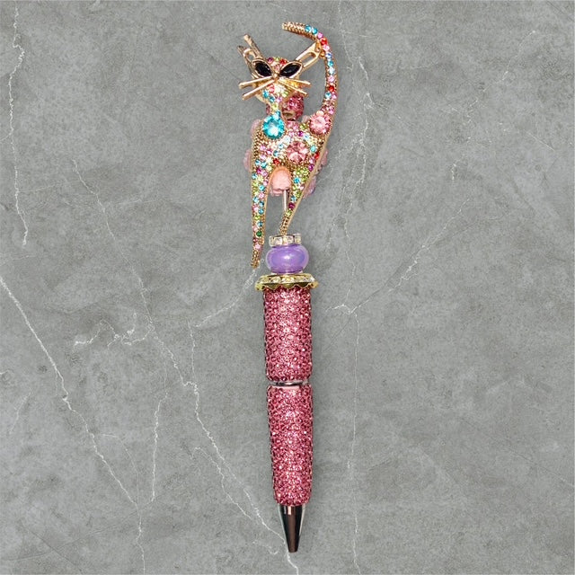 The Jeweled Meow Beaded Pen