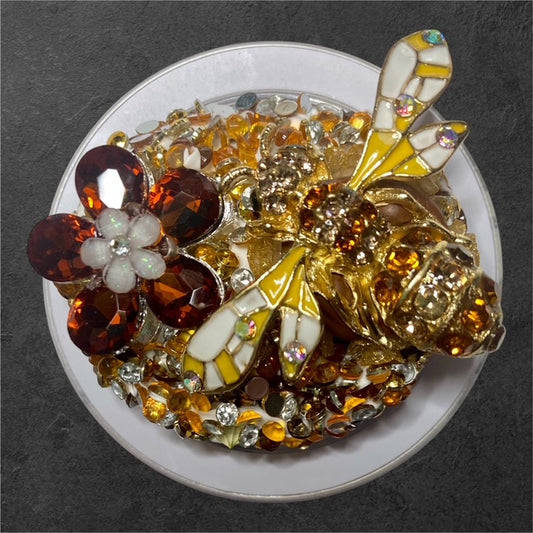 The Manor Bee-Jeweled Bumblebee Pop Socket