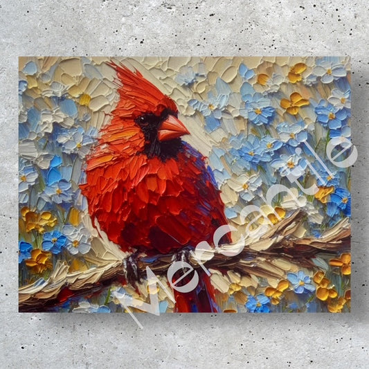 The Silent Messenger Cardinal - Sympathy Note Card