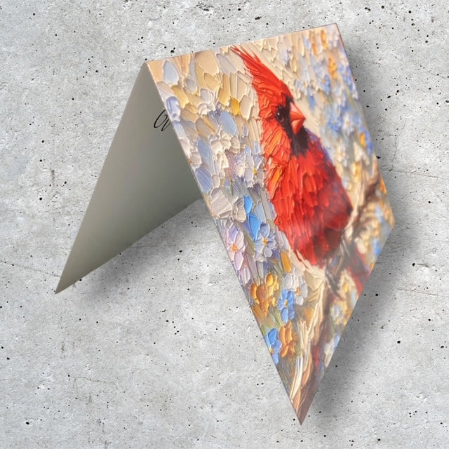 The Silent Messenger Cardinal - Sympathy Note Card