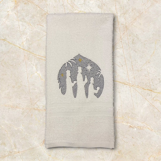 Three Kings - Embossed/Embroidered Hand Towel