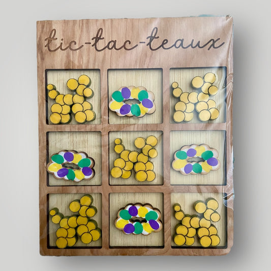 Tic Tac Teaux Board - King Cake vs Balloon Dog