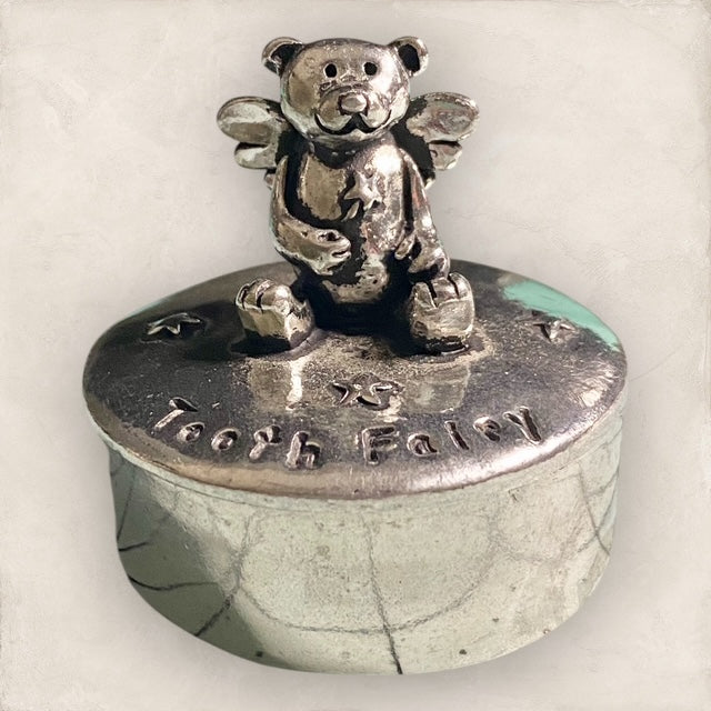 Tooth Fairy Bear Pewter Box