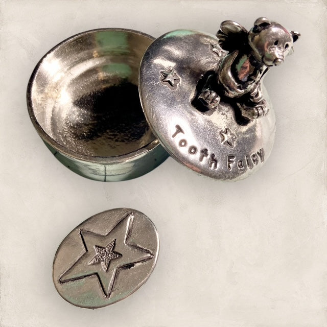 Tooth Fairy Bear Pewter Box
