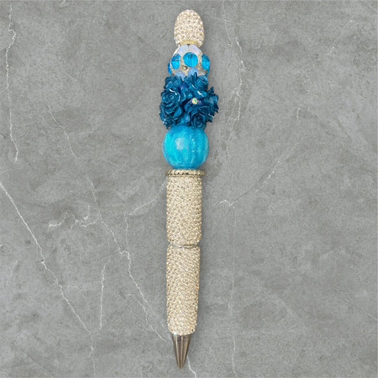 Turquoise Garden Beaded Pen