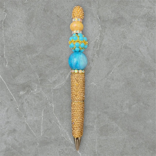 Turquoise Luxe Beaded Pen