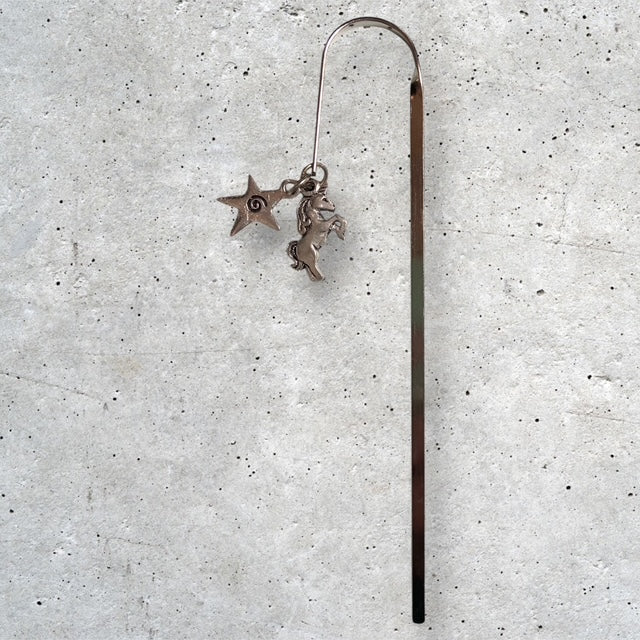 Unicorn & Star Pewter Bookmark - BM-17