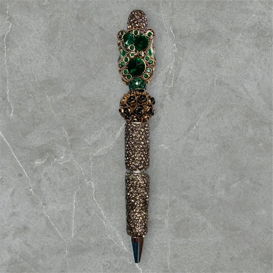 Vintage Bear in Green Pen